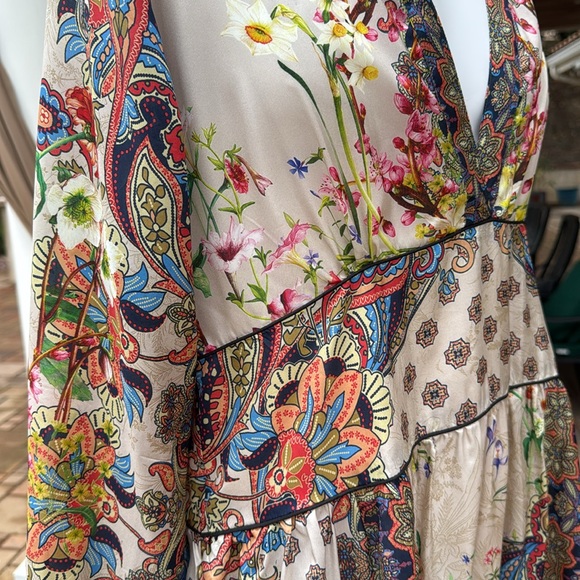 Johnny Was Tierra Zonia Silk Maxi Dress - Picture 8 of 11